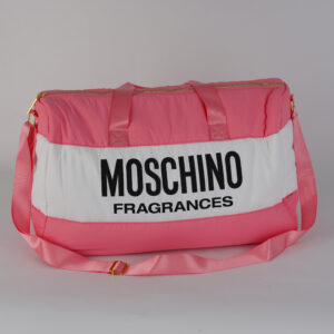 MOSCHINO FRAGRANCES SPORTS BAG/WEEKEND/TRAVEL/GYM HOLDALL (PINK)