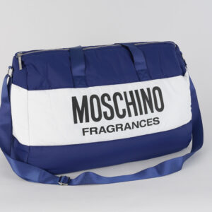 MOSCHINO FRAGRANCES SPORTS BAG/WEEKEND/TRAVEL/GYM/HOLDALL (BLUE)