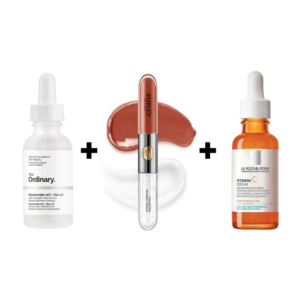 HYDRATINT: THE ORDINARY NIACINAMIDE 10% + KIKO MILANO DOUBLE TOUCH LIPSTICK + LA ROCHE POSAY VITAMIN C10 SERUM